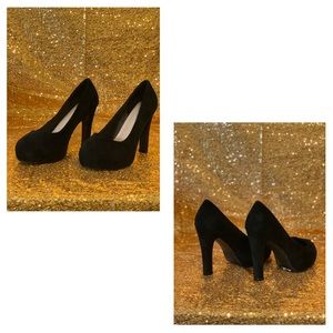 Platform Suede Heels